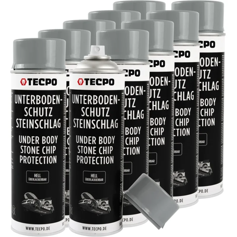 10x TECPO Unterbodenschutz überlackierbar hell, 500 ml Top-Seller