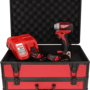 Zertifiziert Milwaukee M18 BLID2-202FC TX Akku Schlagschrauber 18 V 180 Nm 1/4" Brushless + 2x Akku 2,0 Ah + Ladegerät + TX Koffer