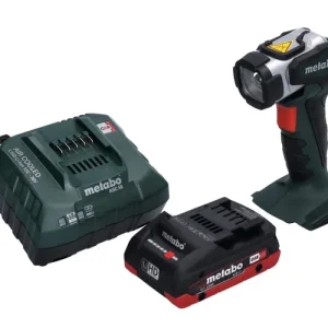 Zertifiziert Metabo ULA 14,4 - 18 LED Akku Handscheinwerfer 18 V 280 lm + 1x Akku 4,0 Ah + Ladegerät