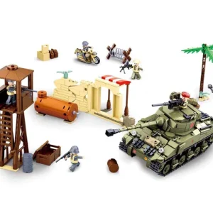 Zertifiziert Sluban Schlacht um Tobruk WWII 790 tlg. Klemmbausteine Spielset ( M38-B0713 ) SL95583