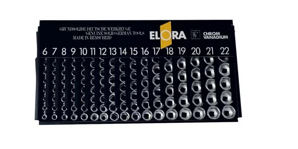 Verkaufsständer mit 3/8″ 12-kt.mm-Einsätzen, ELORA-870-SPM Expressversand