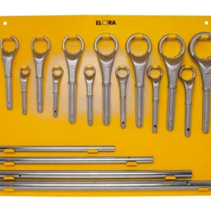 Zugringschlüssel-Satz, 17-teilig 27-80 mm, ELORA-85S 17M Sonderaktion