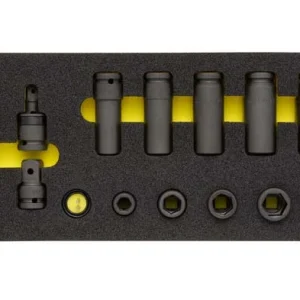 Impact-Kraft-Steckschlüssel-Satz 1/2″, 6-kant, 17-teilig, ELORA-OMS-24 Ausverkauf