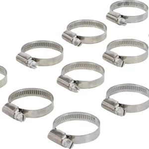 Schlauchklemmen | rostfrei | 25 x 40 mm | 10-tlg. Versand Am Gleichen Tag