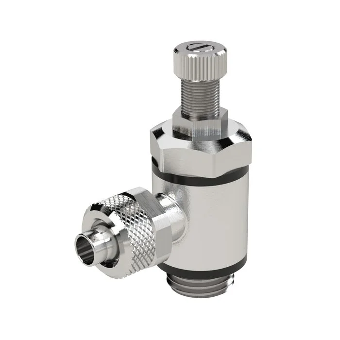 Zertifiziert RIEGLER Drosselventil, Drosselung beids.,Schnellverschr. M5, Schl.5/3