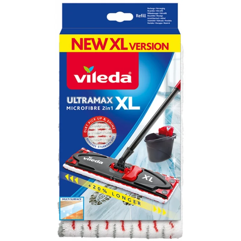 Zertifiziert VILEDA Ultramax XL Microfaser 2in1 Wischbezug 160936