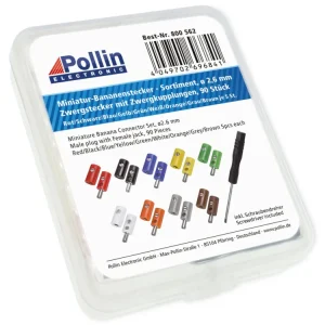 Zwergstecker-Sortiment mit Stecker, Kupplung und Schraubendreher, 90-teilig Schneller Versand