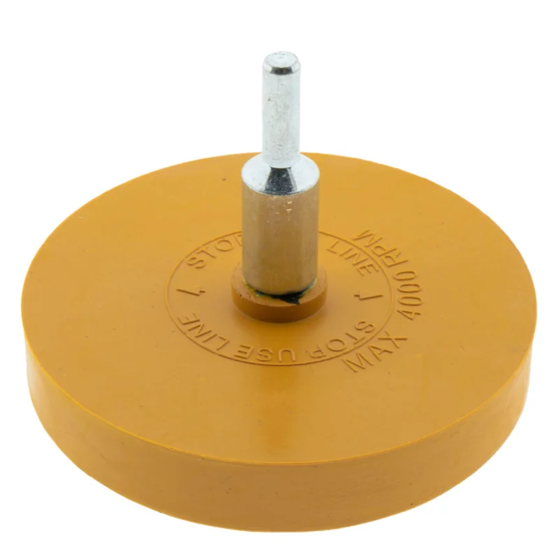 Neu Im Sortiment Radierscheibe 85mm Gelb – Folienradierer mit 6mm Schaft